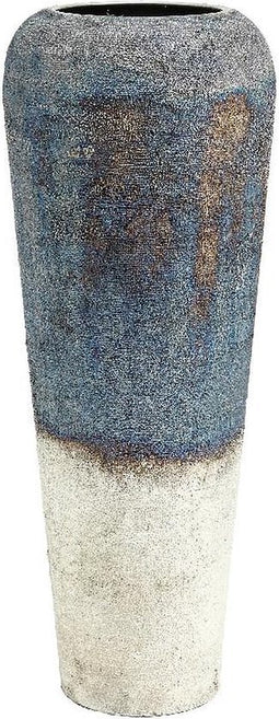 PTMD Pietro Antieke Bloempot - 14 x 22 x 60 cm - Ijzer - Grijs