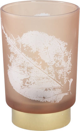 PTMD Pinny Windlicht - 10 x 10 x 15 cm - Glas - Bruin