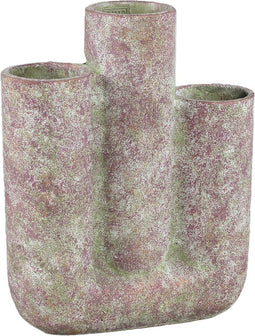 PTMD Pipes Purple Cement Pot Multiple Vase Bars Round