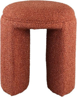 PTMD Poef Josey - 38x38x44 cm - Polyester - Roest