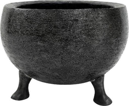 PTMD Poke Bloempot - H23 x Ø30 cm - Aluminium - Zwart