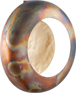 PTMD Prestyn Copper Iron Round Wall Stormlight L