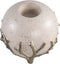 PTMD Quin Cream Ceramic Tealight Gold Branches Base