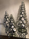 PTMD Quinty Kerstboom Beeld Antiek - H38 x Ø18 cm - Glas - Zilver