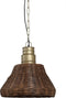 PTMD Rayen Hanglamp - 40 x 40 x 42 cm - Riet - Bruin - bruin