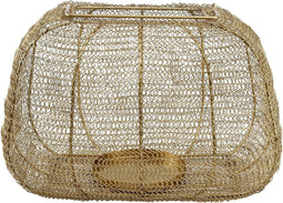 PTMD Rayna Vierkante Lantaarn - 35 x 24 x 22 cm - Metaal - Goud