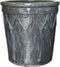 PTMD Rebbel Dark Grey Glazed Ceramic Wide Pot Round L