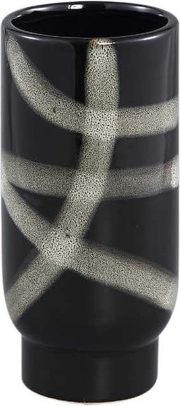 PTMD Reddy Bloempot - H25 x Ø12 cm - Keramiek - Wit