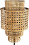 PTMD Redico Natural Metal Floor Lamp Rattan Shade Round