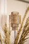 PTMD Redico Natural Metal Floor Lamp Rattan Shade Round