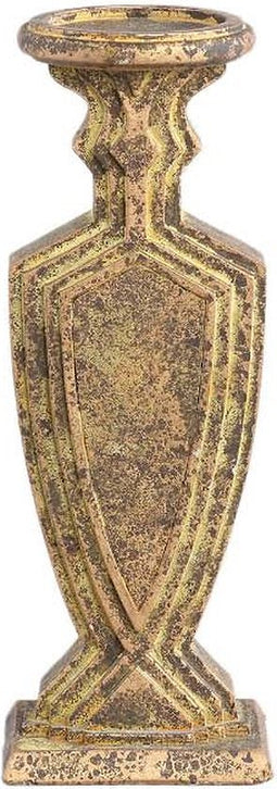 PTMD Redin Kandelaar - 13 x 11 x 35,5 cm - Cement - Goud