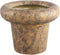 PTMD Relandi Gold Cement Pot Cone Thick Border Round XL