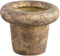 PTMD Relandi Ronde Bloempot - H20 x Ø25 cm - Cement - Goud