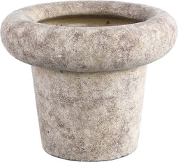 PTMD Relandi Ronde Bloempot - H28 x Ø35 cm - Cement - Grijs