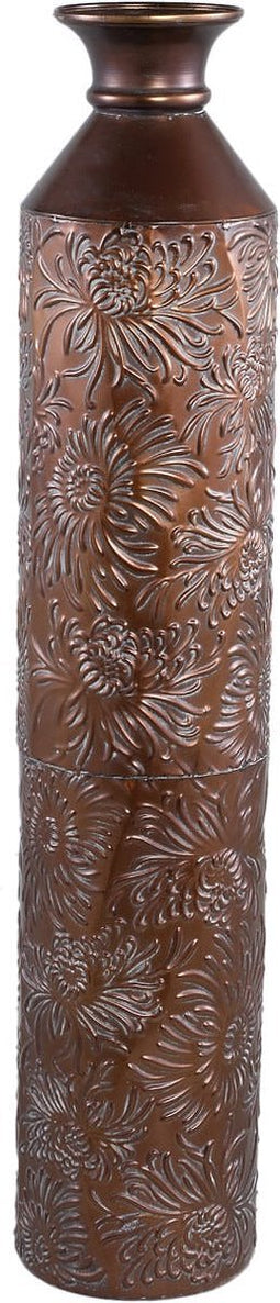 PTMD Rella Copper Metal Bottle Shaped Pot Round