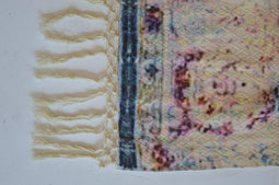 PTMD Renee Plaid - 170 x 125 x 2 cm - Katoen - Blauw