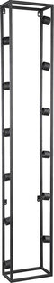 PTMD rens zwart wand wijnrek ijzer rechthoek l