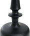 PTMD Resha Black Alu Sidetable Matte Finish Round