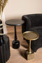 PTMD Resha Black Alu Sidetable Matte Finish Round