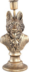 PTMD Ressy Gold poly candleholder dressed up wolf SET van 2