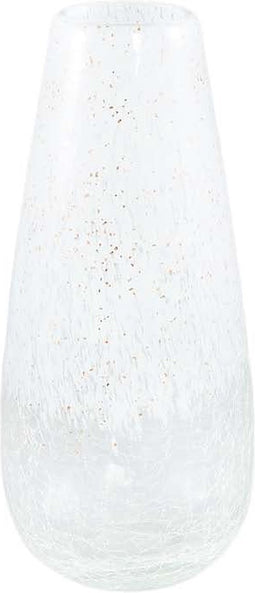 PTMD Ridda Ronde Vaas - H28,5 x Ø12,5 cm - Glas - Wit