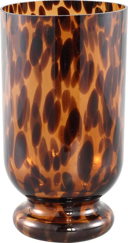 PTMD Rikkie Ronde Vaas - H29,5 x Ø16 cm - Glas - Bruin