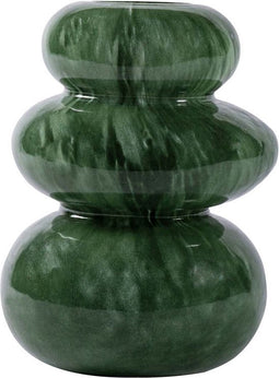 PTMD Rivo Ronde Vaas - H19 x Ø14,5 cm - Glas - Groen