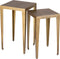 PTMD Rivva Brass Casted Alu Square Side Table Sv2 Low
