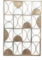 PTMD Rixxi Rechthoekige Spiegel - 66 x 2 x 96,5 cm - Ijzer - Goud