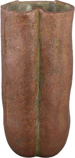 PTMD Roddie Rust Cement Wavy Shaped Pot High M