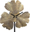 PTMD Rosalee Staande Klok Ginkgoblad - 20 x 12 x 45 cm - Metaal - Goud