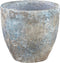 PTMD Rossy blauw keramiek bombey pot rond hoog maat in cm: 30x30x28