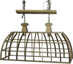 PTMD Rowdy Recthoekie Hanglamp - 105 x 35 x 52 cm - Goud - Goud