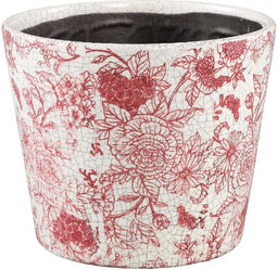 PTMD Rozy Bloempot - H20 x Ø20ncm - Terracotta - Rood