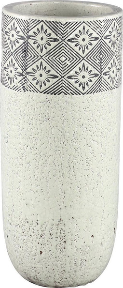 PTMD Rudy wit keramiek pot hoog maat in cm: 24 x 24 x 54