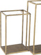 PTMD Rumpa Gold Iron Wall Rack Rectangle Open Boxes