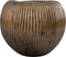 PTMD Russel Gold Alu Round Pot Low Ribbed Small