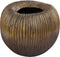 PTMD Russel Gold Alu Round Pot Low Ribbed Wide