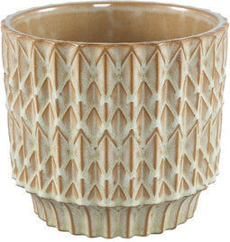 PTMD Ruub Green Glazed Ceramic Pot Motive Round XL