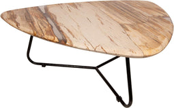 PTMD Salontafel Deeba - 95x85x36 cm - Hout - Naturel - Set van 5