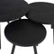 PTMD Salontafel Ohara Zwart Metal Frame Set van 3
