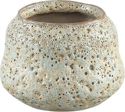 PTMD Salty Bloempot - H8 x Ø10 cm - Keramiek - Creme