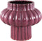 PTMD Sannee Red Ceramic Pot Ribbed Wide Middle L