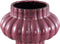 PTMD Sannee Red Ceramic Pot Ribbed Wide Middle L