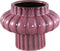 PTMD Sannee Red Ceramic Pot Ribbed Wide Middle S