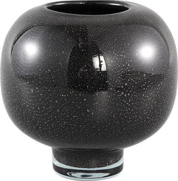 PTMD Santana Windlicht Bubbel - H13,5 x Ø14 cm - Glas - Zwart