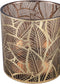 PTMD Sariska Gold Glass Stormlight Leaves Pattern