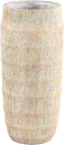 PTMD Sary Bloempot - 20 x 20 x 45 cm - Cement - Créme