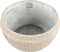 PTMD Sary Cream Cement Pot Minimal Stripe Rib Bowl L