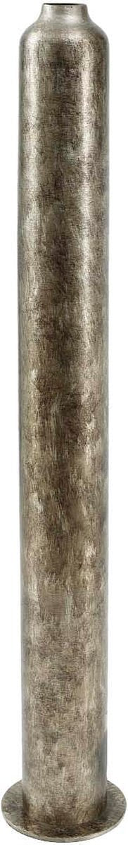 PTMD Saxin Ronde Pot Antiek - H80 x Ø13 cm - Ijzer - Zilver